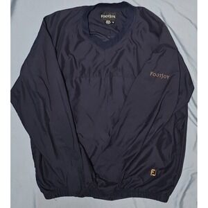Footjoy Dryjoys Men's Blue‎ Short Sleeve Golf Rain Wind Breaker- Size XL